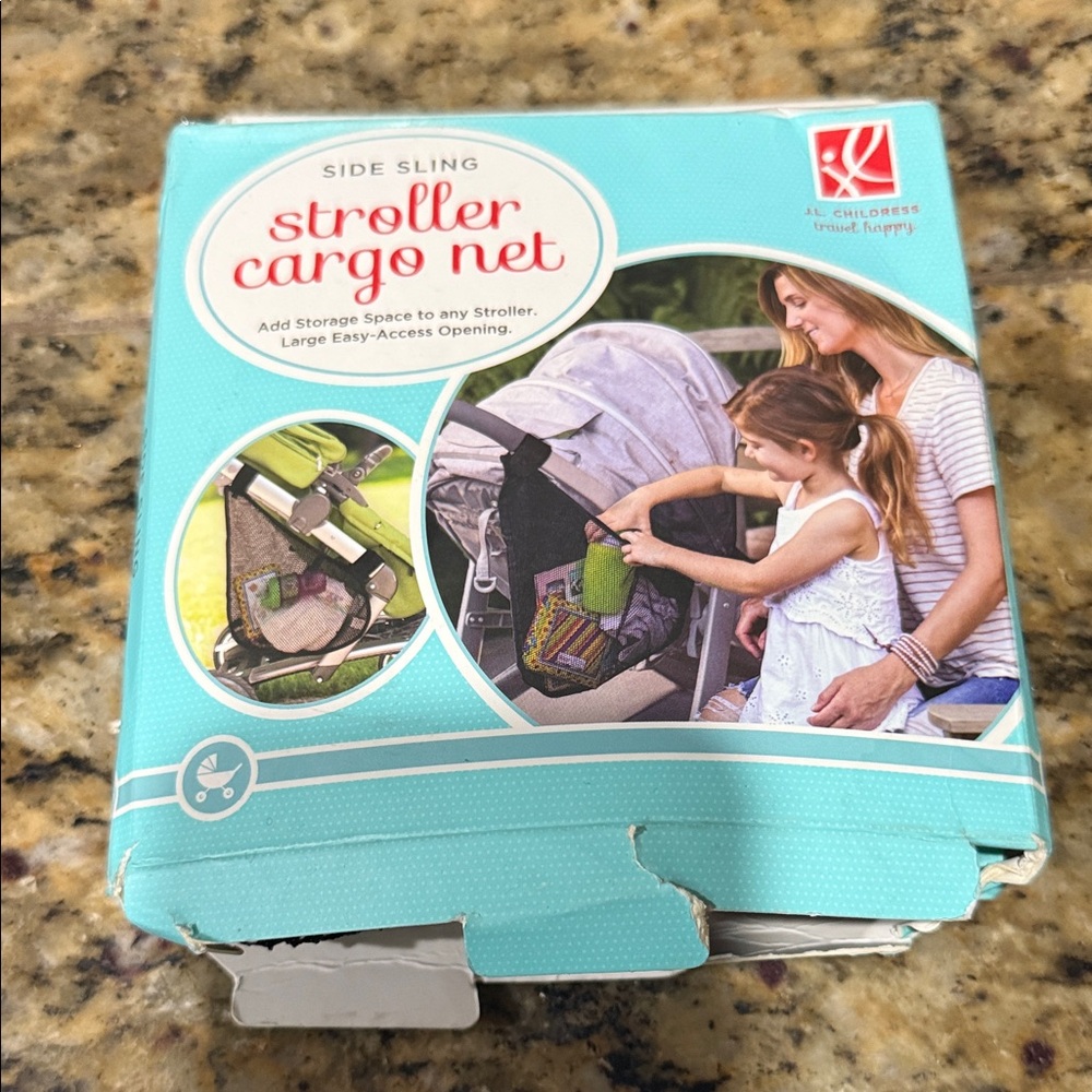 Stroller Cargo Net Side Sling - Aqua